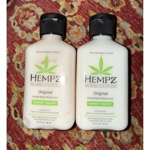 Hempz Original Body Moisturizer Hydrate Nourish 2.25 oz Lot Of 2